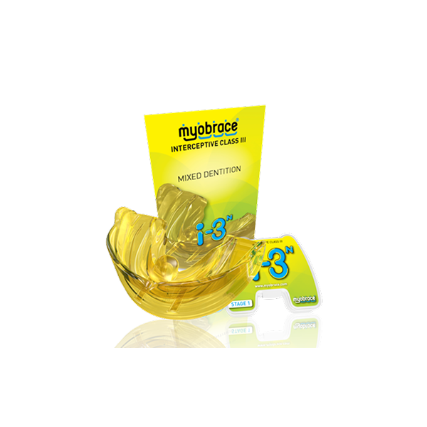 i-3nLy (i-3N) Myobrace без каркаса Этап 1 при аномалиях III кл. LARGE / Жёлтый (MRC)