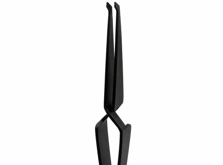 Пинцет ортодонтический 13,5см c кругл.концом черный